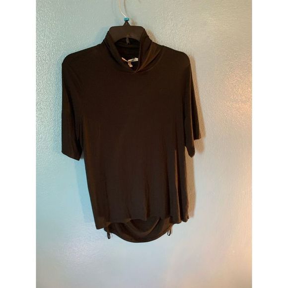 NWT Avec Les Filles Black Mock Neck and Open Back Top Size XL - Picture 1 of 4